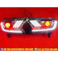 Ford Ranger T7/T8 Full LED Head Light Lamp With Demon Eye Lampu Depan READY STOCK 