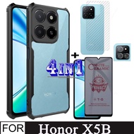 Honor X5b Shockproof Phone Case for Honor X6b X7b X8b 4 in 1 Camera Lens Glass Screen Protector + Pr