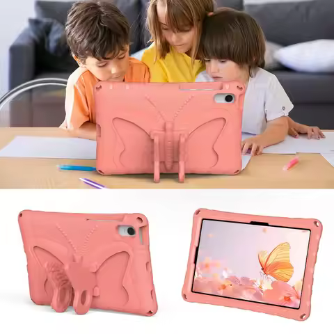 EVA Kids Case For Samsung Tab S11 S10 S9 11"FE 10.9"SM-X710 X510 X516 Tablet Butterfly Stand Cover T