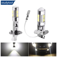 STUDYTOOL 1Pc Car Light H1/H3 10SMD LED High Power Fog Daytime Running Bulb 5630 5730 Bright Auto Li