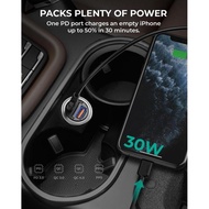Promo AUKEY Car Charger 30W Multi Port PD 3.0 QC 3.0 CC-A3 & CC-A4 Discount