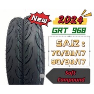 🎉2025🎉OFFER TAYAR TIRES GRT 70/90/17 80/90/17 【SOFT COMPOUND】 TAYAR GRT 968 100% malaysia