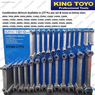 ✻✻[Malaysia In stock] King Toyo Combination Wrench / Spanar Size 6MM to 25MM