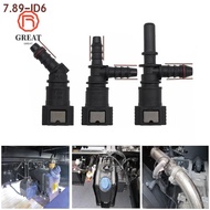 GREAT Hose Coupler, 45° Bundy Tee  Line Hose, 7.89 ID6 PA12 Plastic Pipe Coupler