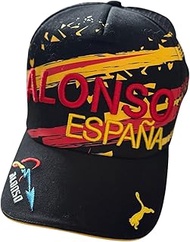 PUMA Ferrari Alonso España Baseball Cap, Black, Mesh Back, One Size