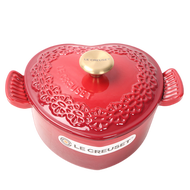 France LE CREUSET 20cm enamel cast iron pot heart shaped pot love pot casserole boiling cooking cook