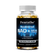 NAD Supplement 1200mg - Liposomal NAD+ Supplement with Resveratrol NAD Plus Boosting - Support Cellu
