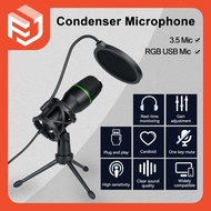 USB condenser microphone for computer live broadcast karaoke microphone game video conferencing noise reduction microphone