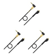 3X Replacement Audio Headset Cord for Arctis 7 5 3 Pro Wireless Gaming Headphones 4.9Ft Cable