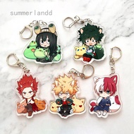 My Hero Academia Keychain Anime Cartoon Transparent Acrylic Key Ring Bag Pendant