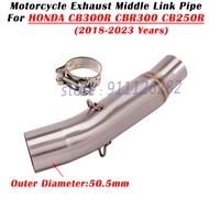 [Fpym] สำหรับ HONDA CB300R CBR300 CB300F CB250R 300R CB 300F ท่อไอเสียรถจักรยานยนต์2018-2023ผ้าพันคอ