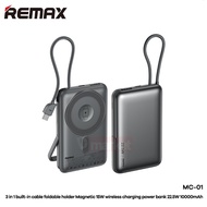【3C Certified】Remax MC-01 10000mAh Powerbank 22.5W Fast Charging Power Bank Magnetic Wireless Pawer