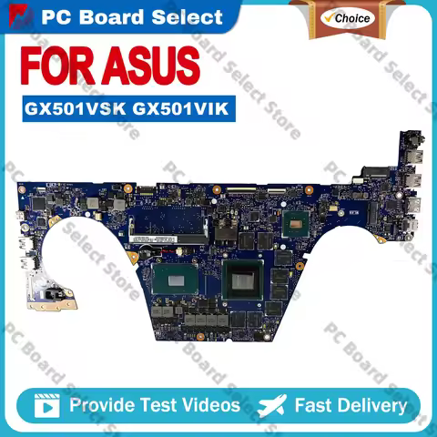 GX501V GX501VIK Laptop Motherboard For ASUS ROG Zephyrus GX501VSK GX501VIK Notebook Mainboard With I