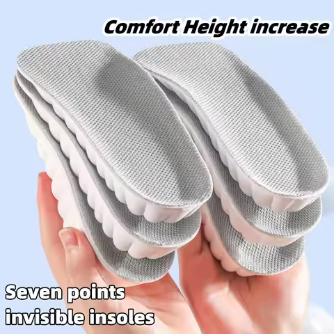 Arch Support Height Increase Insoles Half Pads Orthopedic Soft Elastic Memory Foam 7 Points Lifts Sh