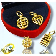 Loket Sempoa Emas 916 / Gold Abacus Pendants