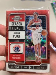 $20 Panini NBA card 球星卡 Contenders Optic Wizards Jordan Poole Red Circle