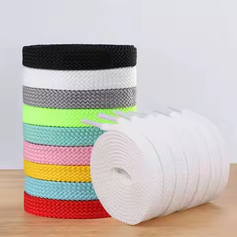 26 Colors Quality Classic Shoelaces for Sneakers Shoe laces flattened Casual Shoelace Elastic Laces