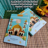 Quran Custom Mosque Version A6/ Quran Custom Name/ Quran Custom/ Giftbox Graduation/ Hampers Quran Custom