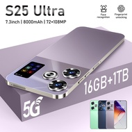 S25 Ultra New Phone 16+1T Android 7.3-inch Large Screen Smartphone