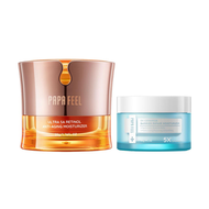 PAPA FEEL Ultra 5A เรตินอล ครีมทาหน้า + 5X Ceramide Barrier Repair Moisturizer 2 ชิ้น ผิวเด้งฟื้นฟูผ