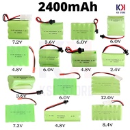 2400mAh Ni-MH Rc Rechargeable Battery Bateri Kereta Kontrol 12v 9.6v 8.4v 7.4v 7.2v 6.0v 4.8v 3.6v 2