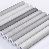 Linen luxury bedroom cozy living room thick self-adhesive background wall wallpaper for home renovat