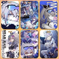 Anime Cartoon Honkai Star Rail Silver Wolf DIY Name Card Student School ID Card Holder MRT Card Bus Card Bank Card Cover
