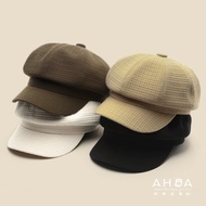 AHUA Are You Okay Solid Color Beret Newsboy Hat H0035 Simple Versatile Basic Style Old Sun