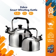 Zebra Smart Whistling Kettle, Stainless Steel [ Whistle SUS 304 Food Safe Heavy Duty Thailand ]
