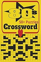 80S Crossword: 110 Pages of 80s Crossword , 55 Crossword Puzzles , Nostalgic Book for Adult Seniors 
