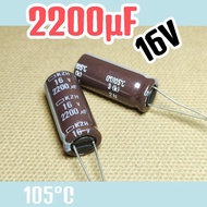 Capacitor capacitor elko elco 16v 2200uf 16v 2200 uf 16v 16volt ORIGINAL