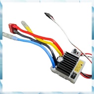 [G V W E] 60A Dual-Direction Brushed ESC Electronic Speed Controller 2-3S T-Plug for Upgrade 1:16 1/