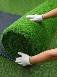 1入組人造草皮地毯綠色假合成花園景觀草坪墊DIY微型景觀室內外家庭地板裝飾100x100cm / 100x200cm / 200x300cm