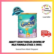Abbott Grow Toddler Growing Up Milk Formula Stage 3 -900g (Local Stock)