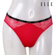 ELLE lingerie กางเกงในรูปแบบ BIKINI LOWRISE ตกแต่งลูกไม้ - LU2877