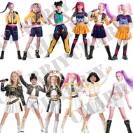 Huntrix KPop Demon Hunters Mira Zoey Rumi Cosplay Costume Kids Baby Girls Birthday Dress Anime Unifo
