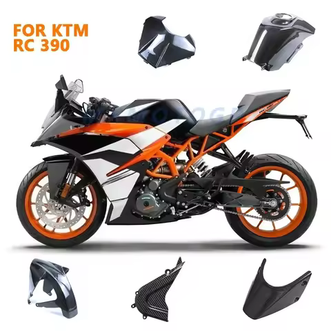 For KTM RC 390 RC390 2017 2018 2019 2020 100% 3k Carbon Fiber Front Fender Tank Cover Fairings Motor