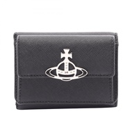 【二手】薇薇安·Vivienne Westwood(Vivienne Westwood) 三折錢包 5115002UWL001NN401 黑色皮革三折錢包 女士新款