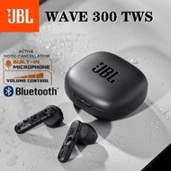 WAVE 300 TWS Bluetooth V5.0 Wireless Earbuds Bluetooth fon telinga dengan Stereo Mic dan mengecas peti bass earphone JBL