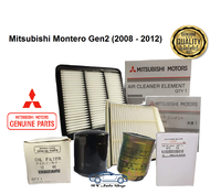 COMBO Mitsubishi Fuel Filter Air Filter Oil Filter and  AC Cabin Filter for Mitsubishi Montero Gen2 