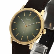 精工 2220-0180 Chariot 手錶 18K 黃金皮革 男士 SEIKO