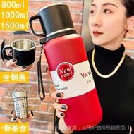 Outdoor Travel Kettle Large Capacity Tea Water Separation Thermal Insulation Kettle Outdoor Portable Travel Tea Making Home316Stainless Steel Thermos Cup Thermal insulation kettle