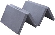 4 Fold 8cm Thickness Foldable Mattress Topper Single Mattress Sponge Folding Bed Sofa Sleeping Mat (Grey 70x200x8cm)
