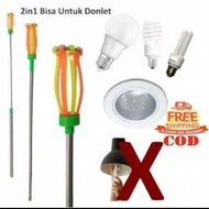 Tongkat Pengganti Lampu / Stick Lamp / Alat ganti Pasang Lampu Tinggi