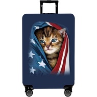 WUJIAONIAO Travel Luggage Cover Baggage Suitcase Cover Protector Skins 18-32 Inch (Cat A, L (for 25-