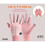 AXU PINK GLOVES KEEP WARM, WATERPROOF, WINDPROOF, CAN BE USED FOR TOUCH PHONES (GTA02)