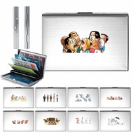 Men's Women's Metal Name Card Print Card Bag Metal Women's Credit Card Bag Wallet Credit Card Clip C