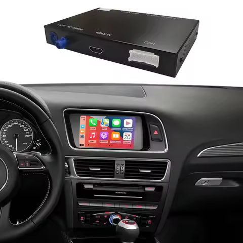 Road Top Wireless CarPlay Android Auto for Audi A4 A5 Q5 B9 2009-2017, with AirPlay Mirror Link Car 