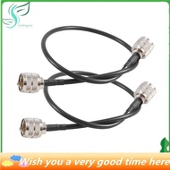 Star Pack of 2 CB Radio Antenna Cable 50Cm PL259 UHF Male to Male RG58 Coaxial Patch Lead for Amateu