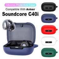 Shockproof Anti-Scratch Silicone Cover For Anker Soundcore C40i Wireless Earbud Protective Case